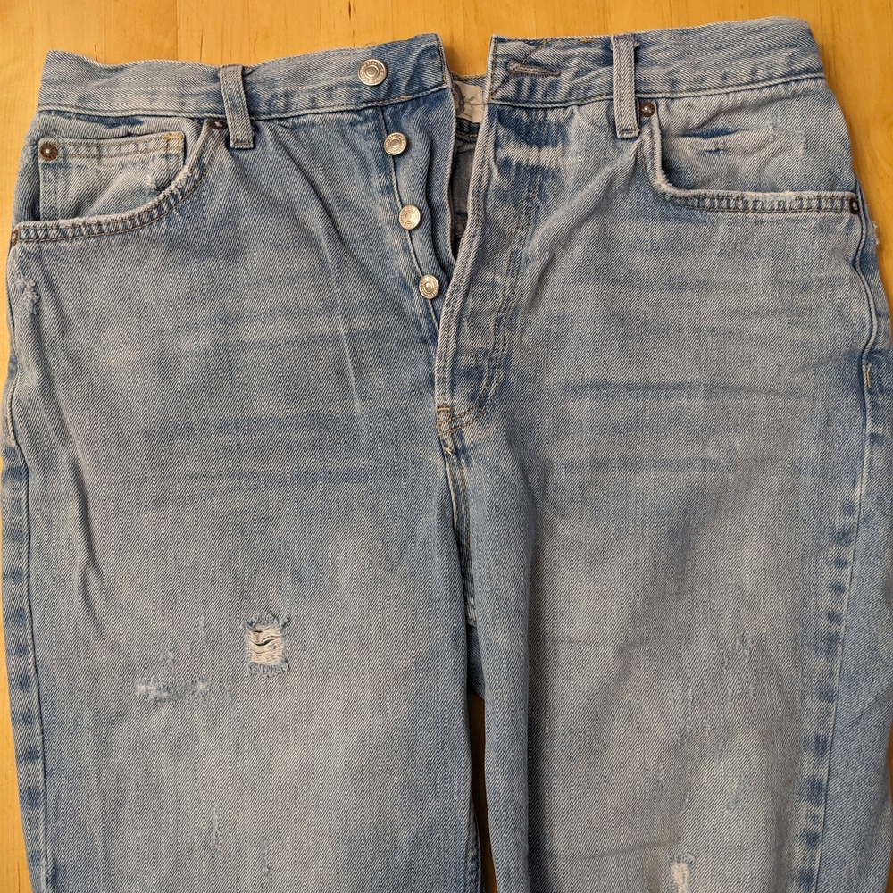 Light Blue Distressed Jeans